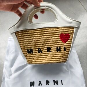 Marni White and Tan Women's Bag